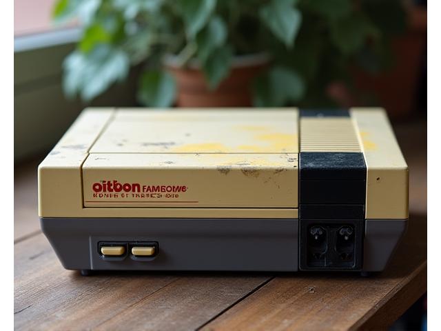 修理前のファミコン本体