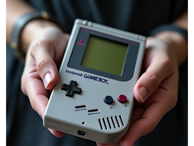 修理前のゲームボーイ